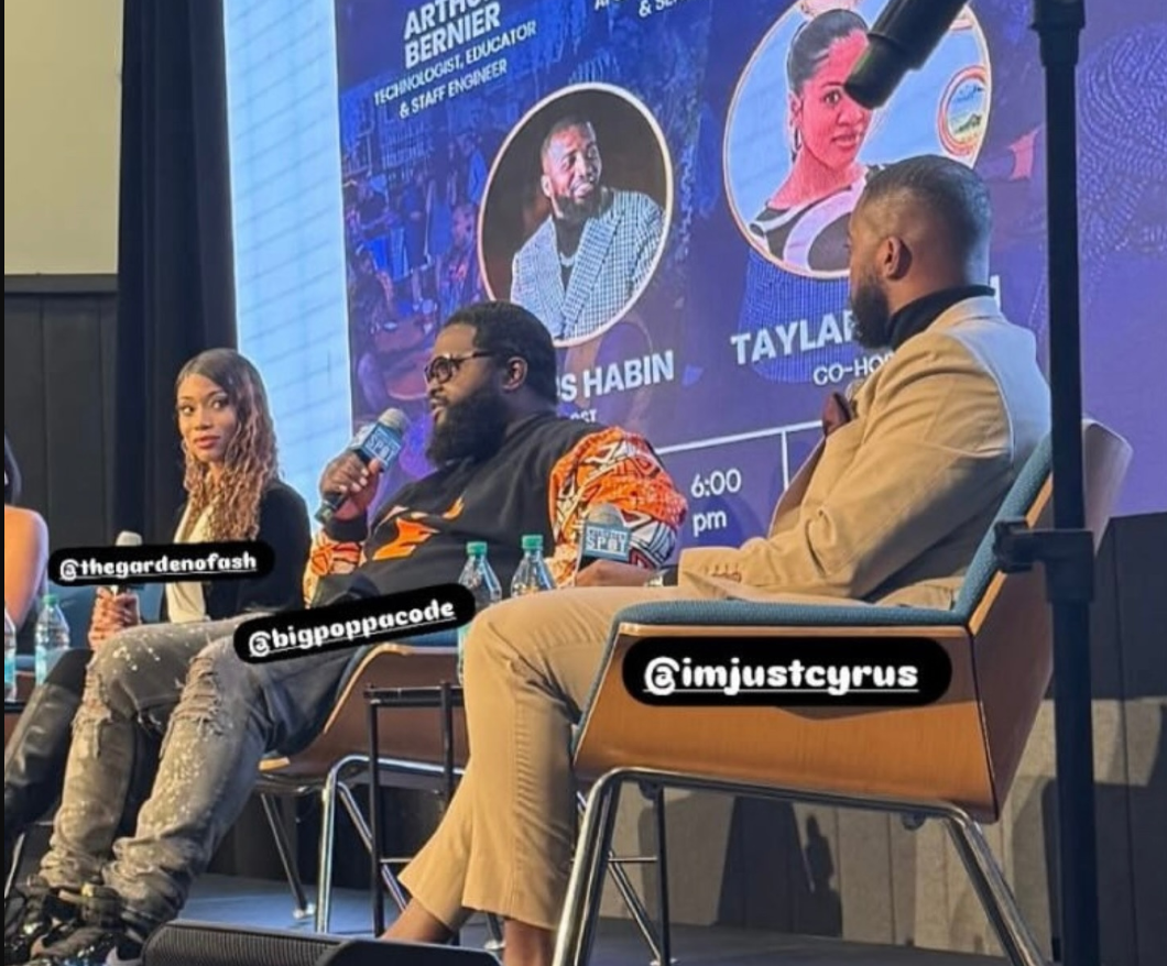 Arthur Bernier Jr speaking on panel at Grown & Techie 2025